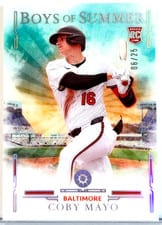 2025 Panini Boys of Summer Base Set Coby Mayo #22 card