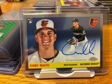 2025 Topps Chrome Platinum Autographs Coby Mayo #CPA-CMA card