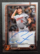 2025 Topps Chrome Rookie Autographs Coby Mayo #RA-CMA card