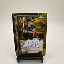 2025 Topps Gilded Collection Chrome Gold Autographs Coby Mayo #CGA-CMA card