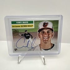2025 Topps Heritage Real One Autographs Coby Mayo #ROA-CM card