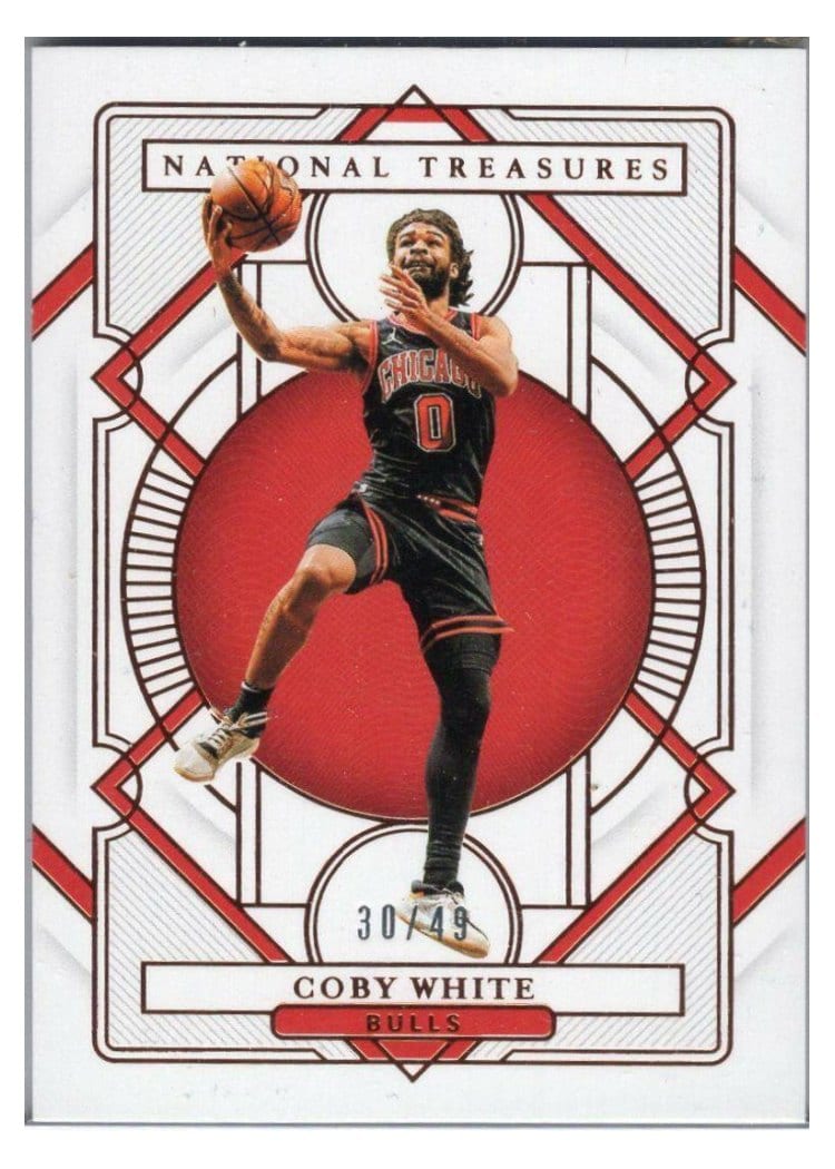 2020-21 Panini National Treasures Base Set Coby White #56 card