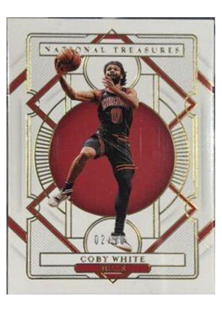 2020-21 Panini National Treasures Base Set Coby White #56 card