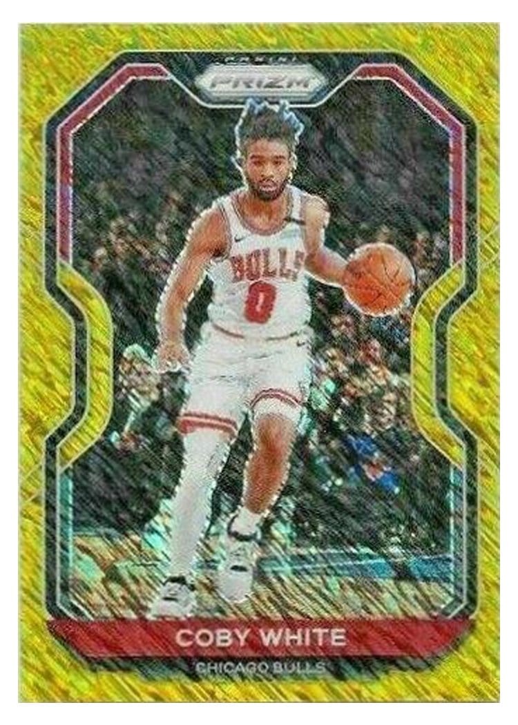 2020-21 Panini Prizm Base Set Coby White Gold Shimmer Prizm #3 card