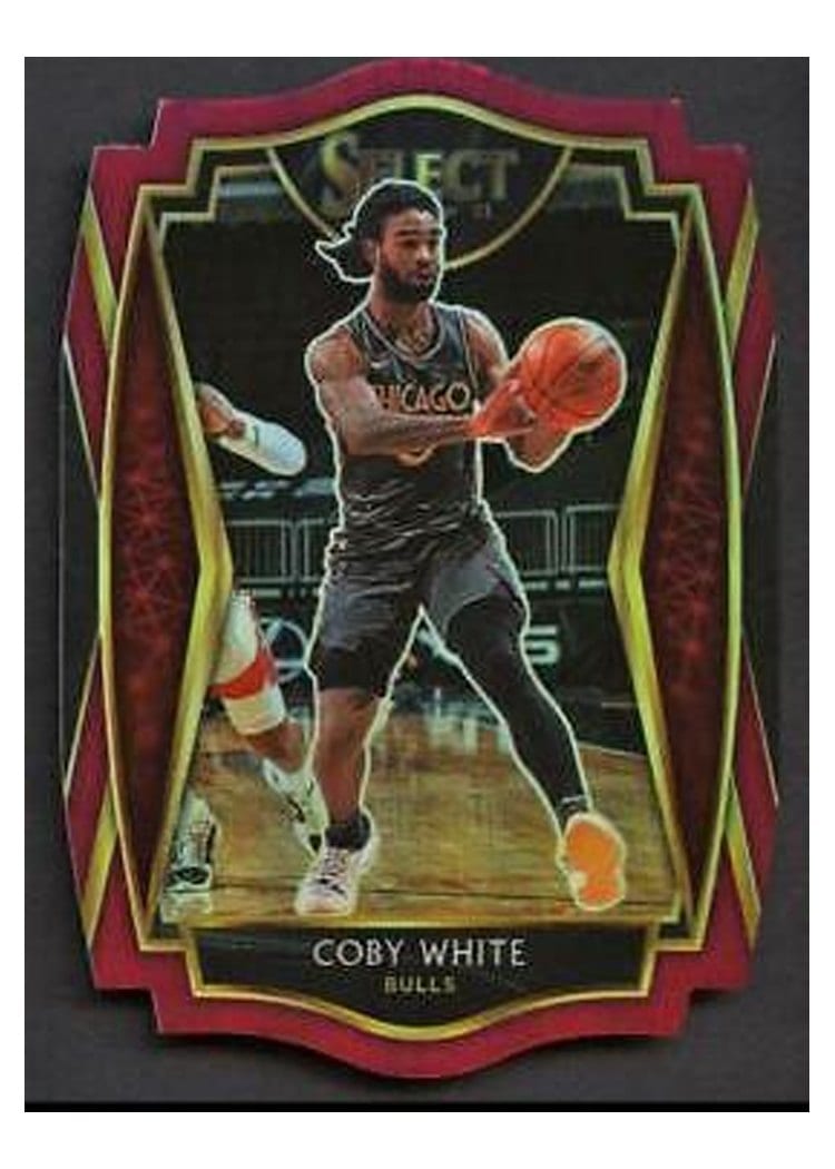 2020-21 Panini Select Base Set Coby White Maroon Prizm Die Cut #103 card
