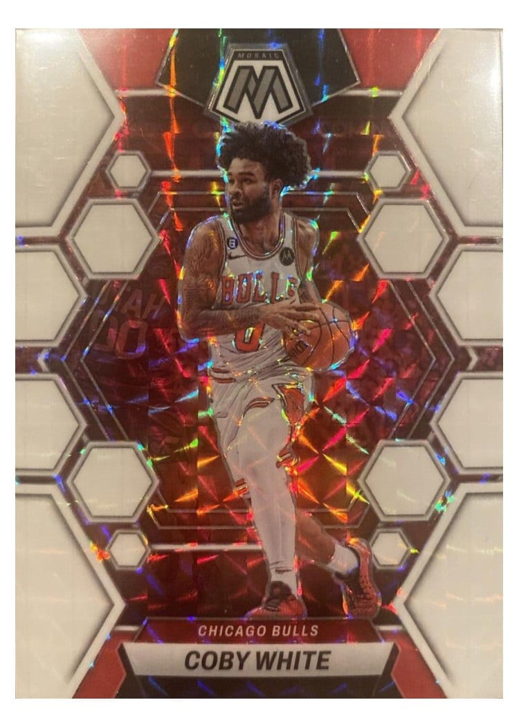 2022 Panini Mosaic Coby White #64 card