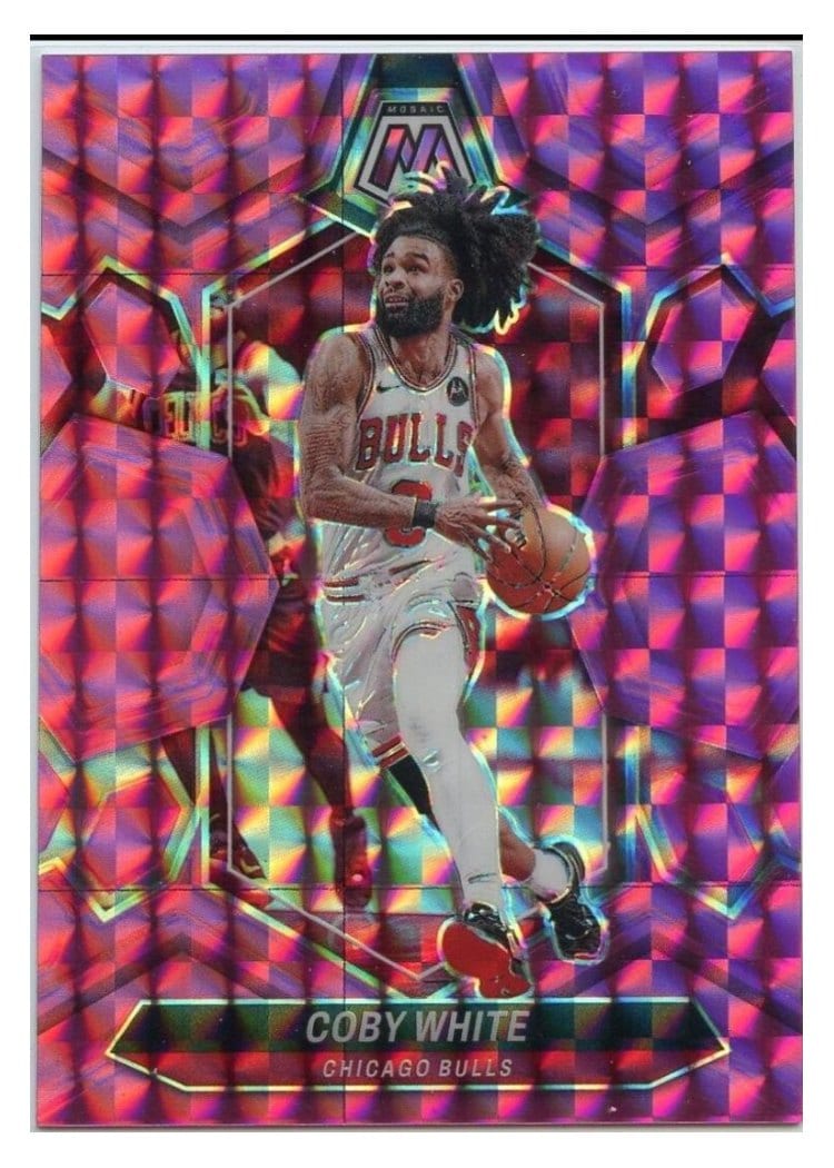 2023-24 Panini Mosaic Base Set Coby White Pink #106 card