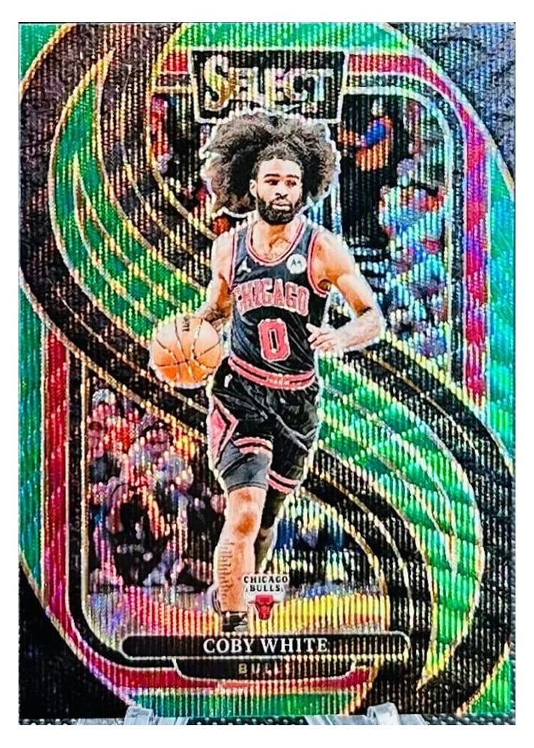 2024-25 Panini Select Base Set Coby White Green Wave Prizm #126 card