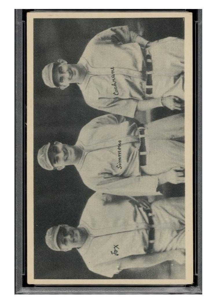 1936 National Chicle Fine Pens Cochran, Fox, Simmons card