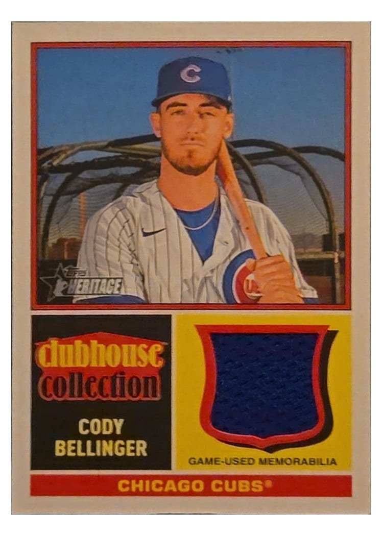 2025 Topps Heritage Clubhouse Collection Relics Cody Bellinger #CCR-CB card