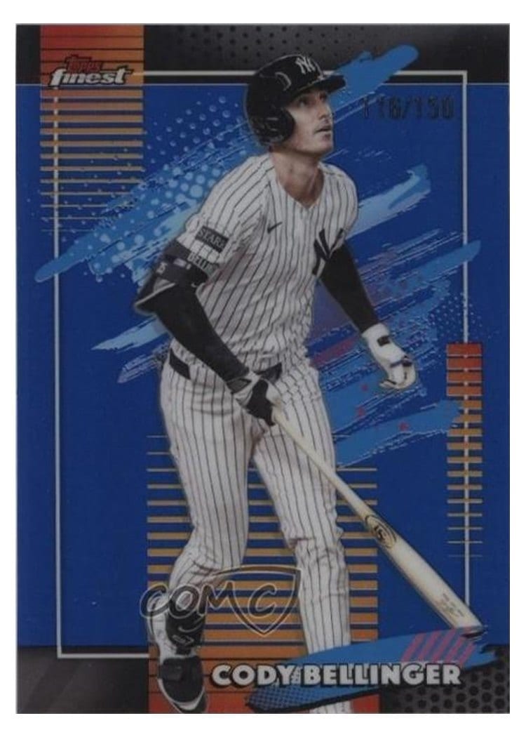 2026 Topps Finest Cody Bellinger Blue Refractor #161 card