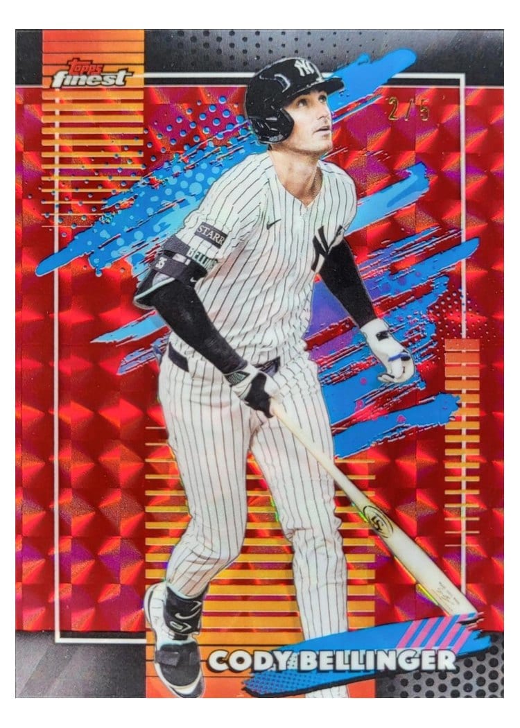 2026 Topps Finest Cody Bellinger Red Geometric Refractor #161 card