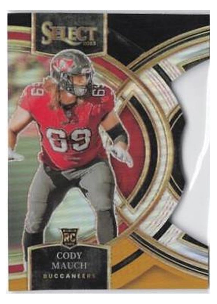 2023 Panini Select Base Set Cody Mauch Black Gold Prizm Die-Cut #133 card