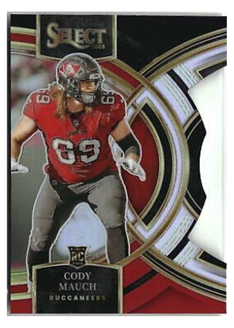 2023 Panini Select Base Set Cody Mauch Black Red Prizm Die-Cut #133 card
