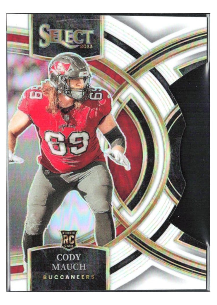 2023 Panini Select Base Set Cody Mauch White Prizm Die-Cut #133 card