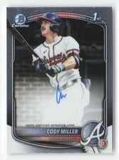 2025 Bowman Draft Chrome Prospect Autographs Cody Miller #CPA-CM card