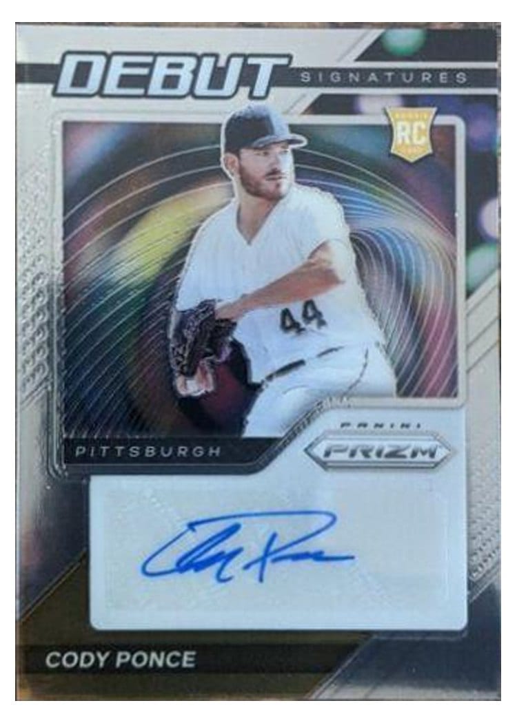 2021 Panini Prizm Debut Signatures Cody Ponce #DS-CP card