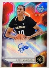 2023-24 Bowman University Best Best of 2023 Refractor Autographs Cody Williams #B23-CW card