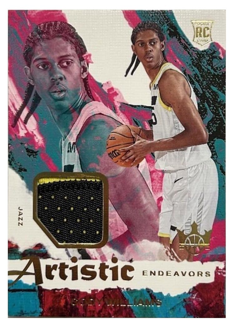 2024-25 Panini Court Kings Artistic Endeavors Relics Cody Williams #AE-CDW card