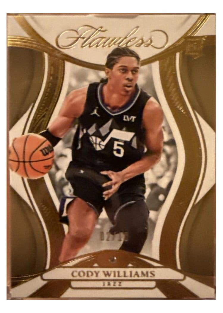 2024-25 Panini Flawless Base Gems Cody Williams #93 card