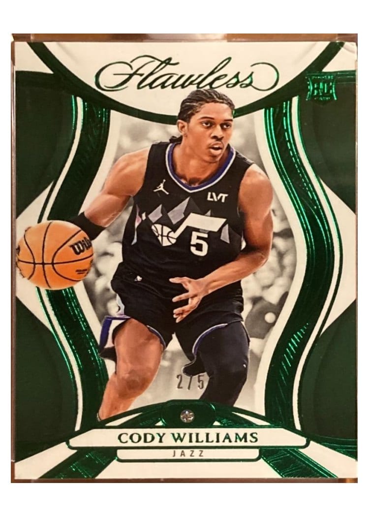 2024-25 Panini Flawless Base Gems Cody Williams #93 card