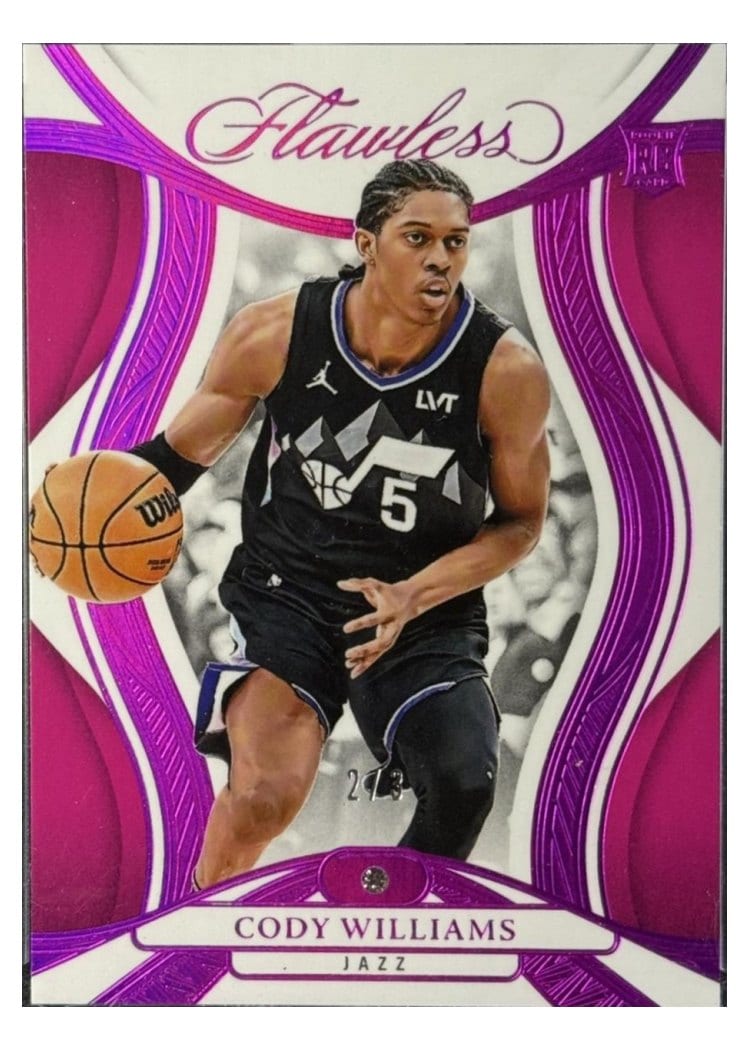 2024-25 Panini Flawless Base Gems Cody Williams #93 card