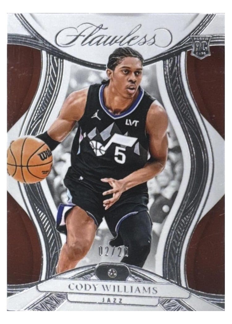 2024-25 Panini Flawless Base Gems Cody Williams #93 card