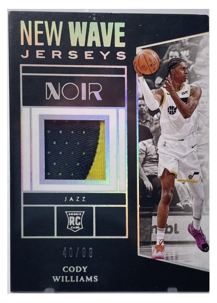 2024-25 Panini Noir New Wave Jerseys Set Cody Williams #23 card