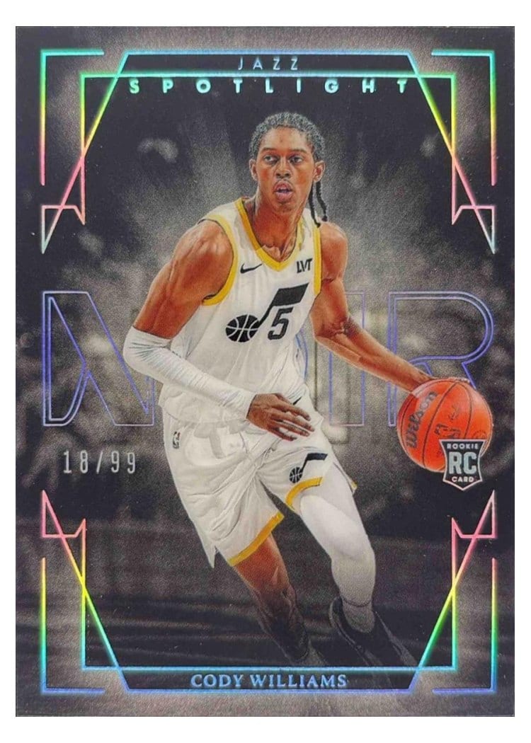 2024-25 Panini Noir Spotlight Set Cody Williams #6 card