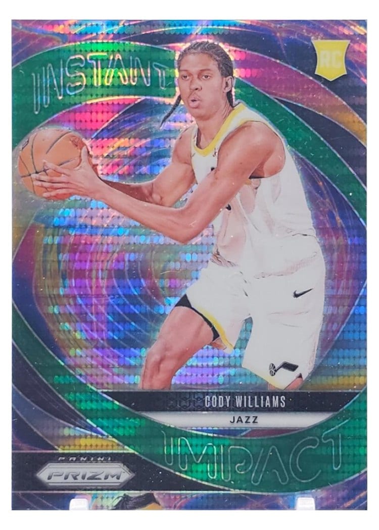 2024-25 Panini Prizm Instant Impact Cody Williams #2 card