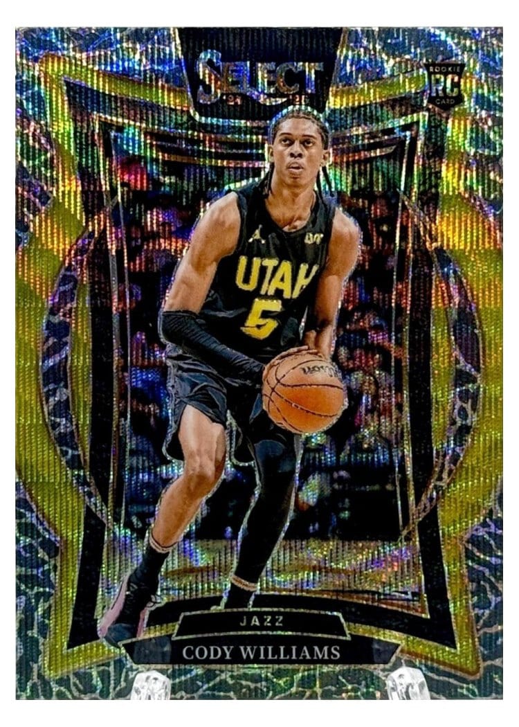 2024-25 Panini Select Base Set Cody Williams Elephant Prizm #71 card