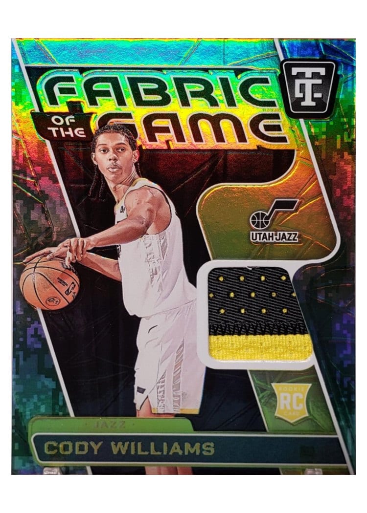 2024-25 Panini Totally Certified Fabric of the Game Rookies Cody Williams #FGR-CDW card