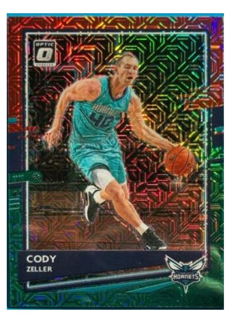 2020-21 Donruss Optic Base Set Cody Zeller Choice Red Green #26 card
