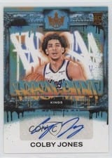 2023-24 Panini Court Kings Fresh Paint Autographs Colby Jones #FP-CJS card