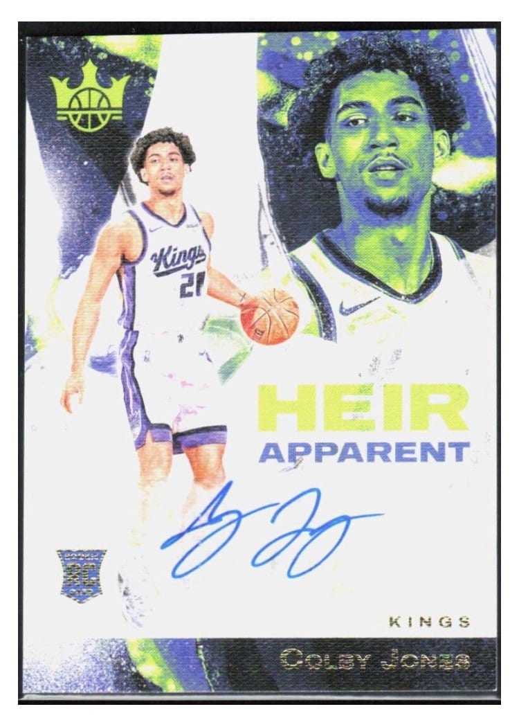 2023-24 Panini Court Kings Heir Apparent Autographs Colby Jones #HA-CJK card