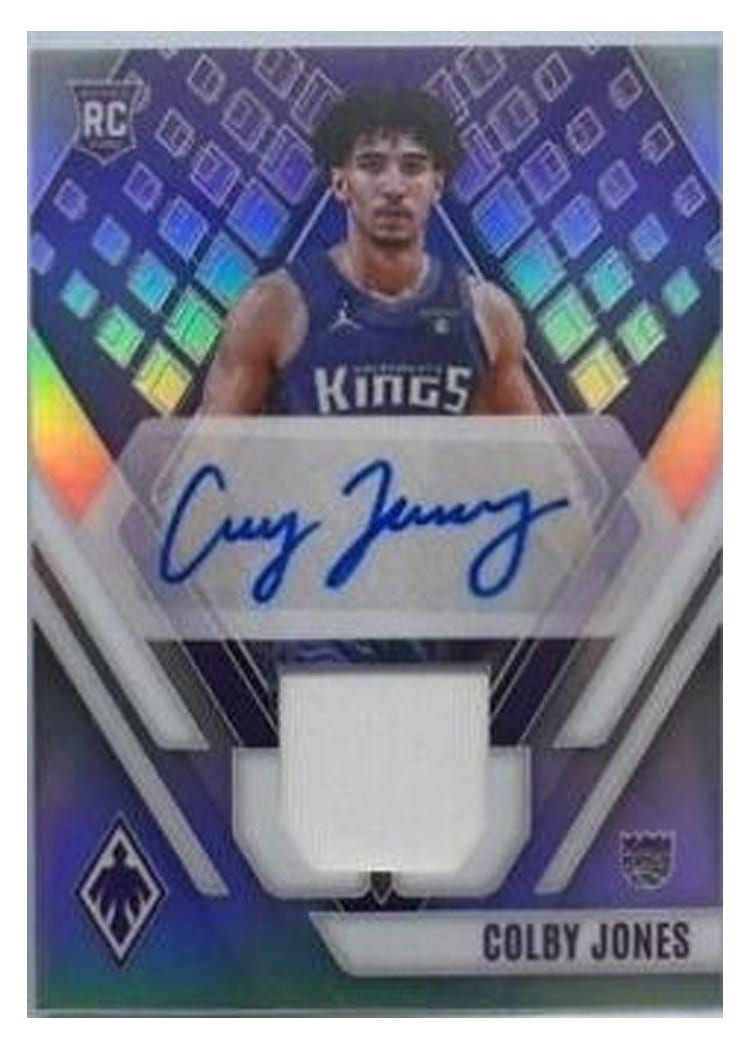 2023-24 Panini Phoenix Rookie Jersey Autographs Colby Jones #RJA-CBJ card