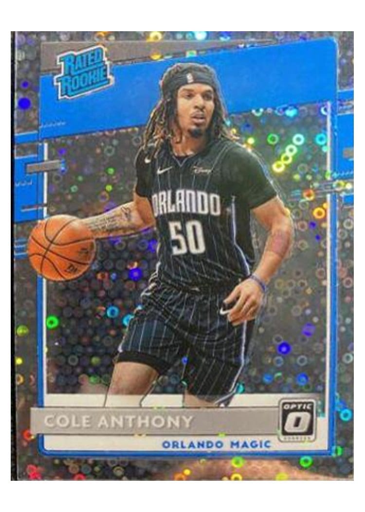 2020-21 Donruss Optic Base Set Cole Anthony Fast Break Holo #165 card