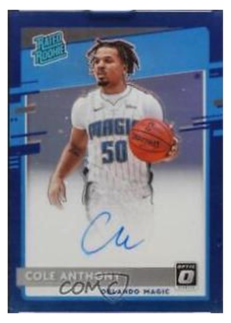 2020-21 Donruss Optic Base Set Cole Anthony #165 card