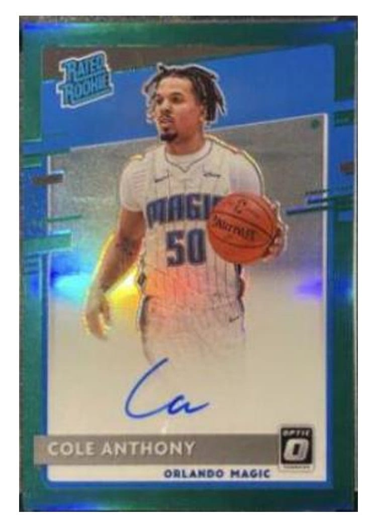 2020-21 Donruss Optic Base Set Cole Anthony #165 card