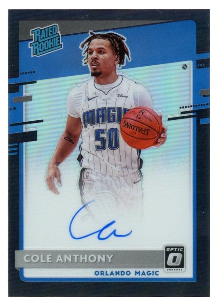 2020-21 Donruss Optic Base Set Cole Anthony #165 card