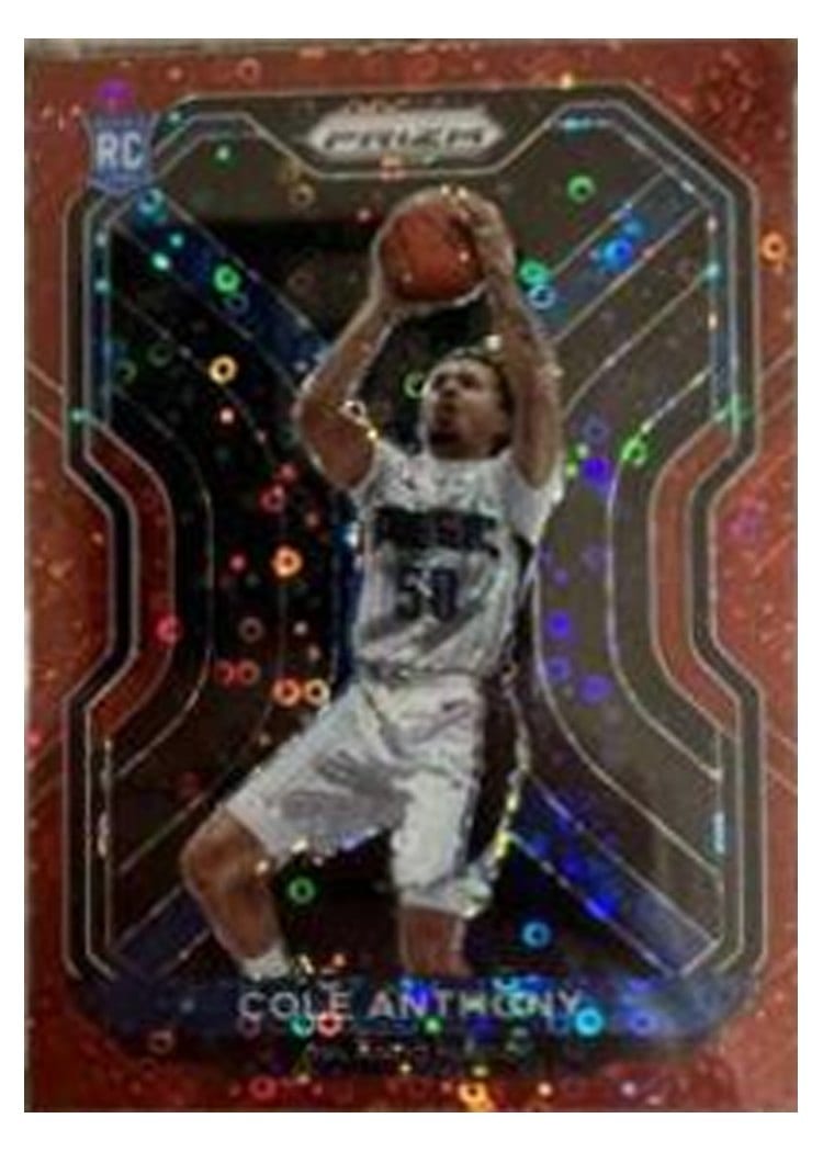 2020-21 Panini Prizm Base Set Cole Anthony #292 card