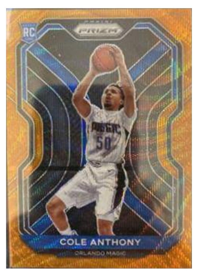 2020-21 Panini Prizm Base Set Cole Anthony #292 card