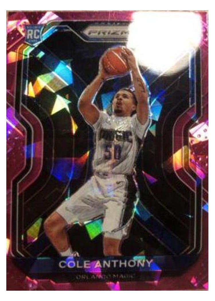 2020-21 Panini Prizm Base Set Cole Anthony #292 card
