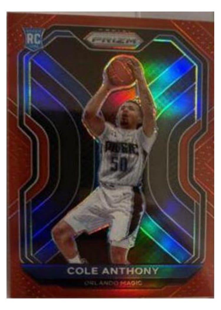 2020-21 Panini Prizm Base Set Cole Anthony #292 card