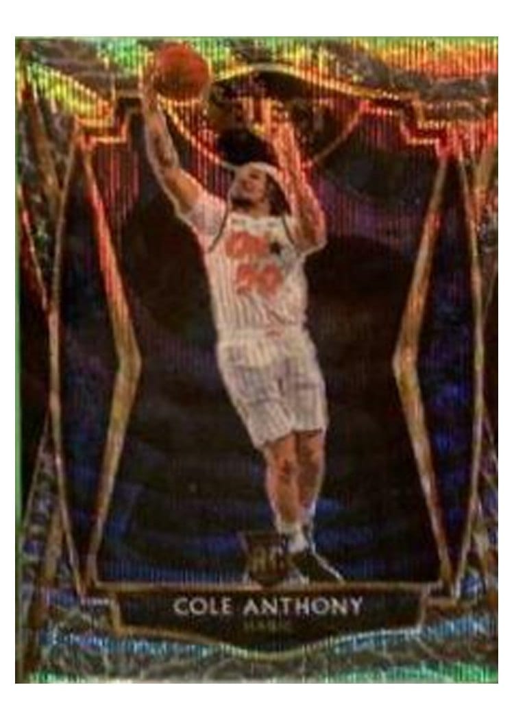 2020-21 Panini Select Base Set Cole Anthony #177 card
