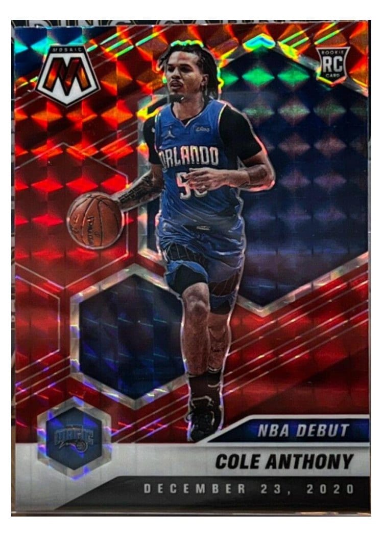 2020 Panini Mosaic Cole Anthony #268 card