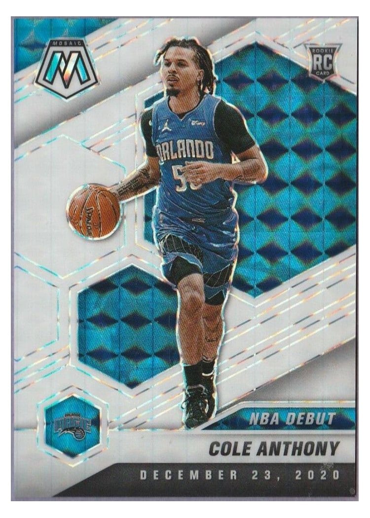 2020 Panini Mosaic Cole Anthony White Mosaic #268 card