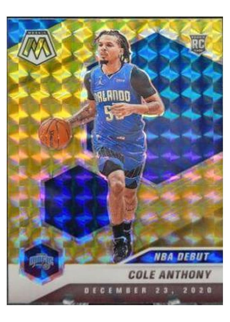 2020 Panini Mosaic Cole Anthony #268 card