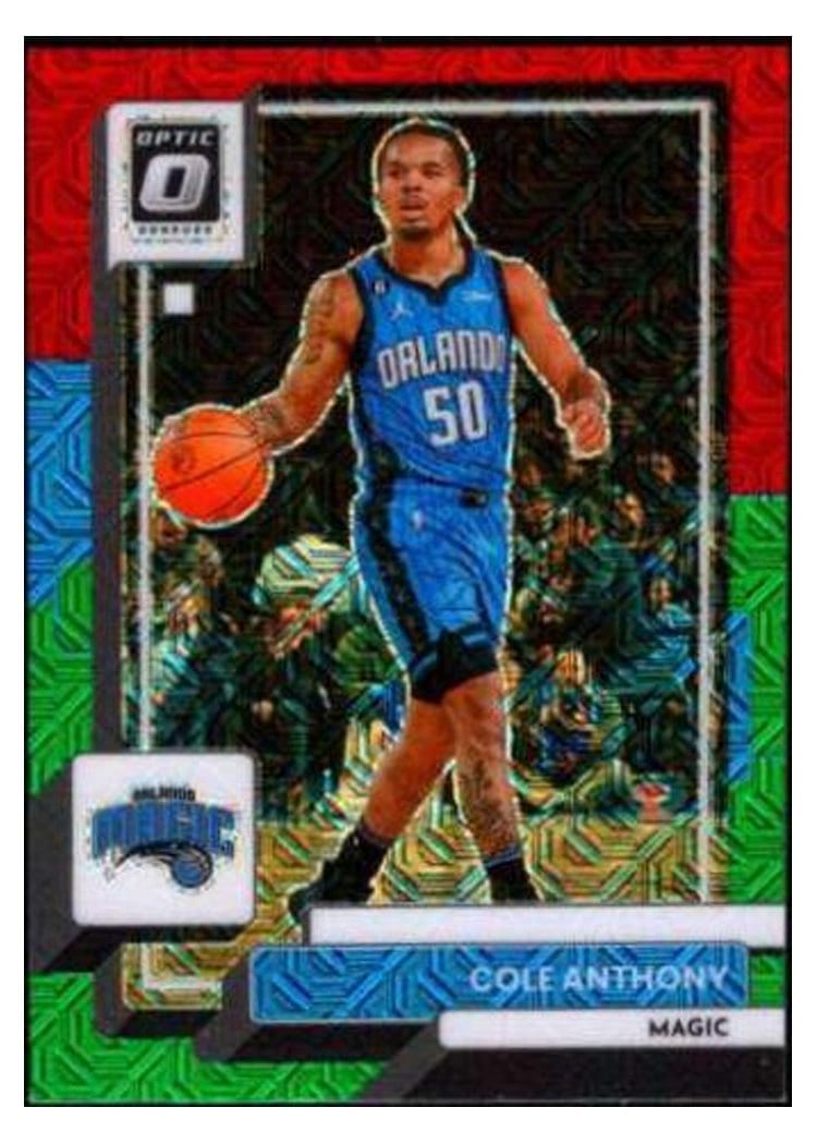 2022-23 Donruss Optic Base Set Cole Anthony Choice Red Green #145 card