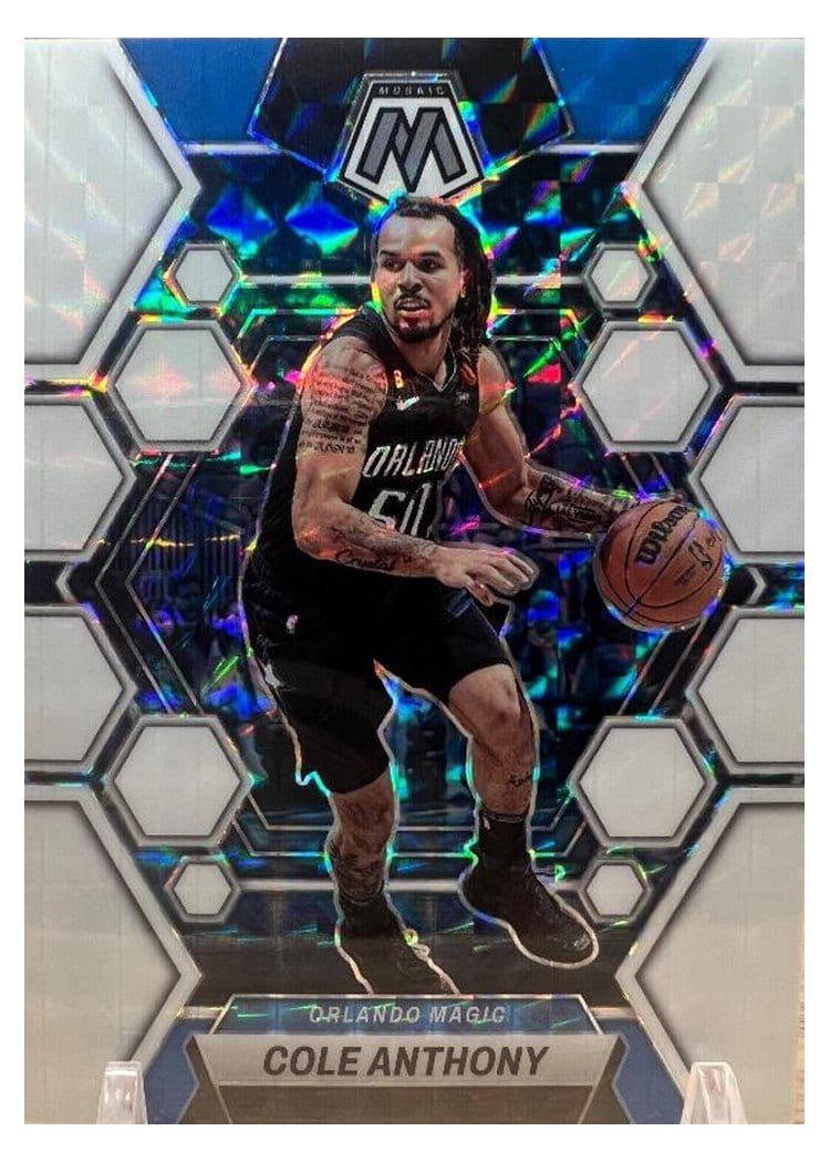 2022-23 Panini Mosaic Base Set Cole Anthony White #10 card